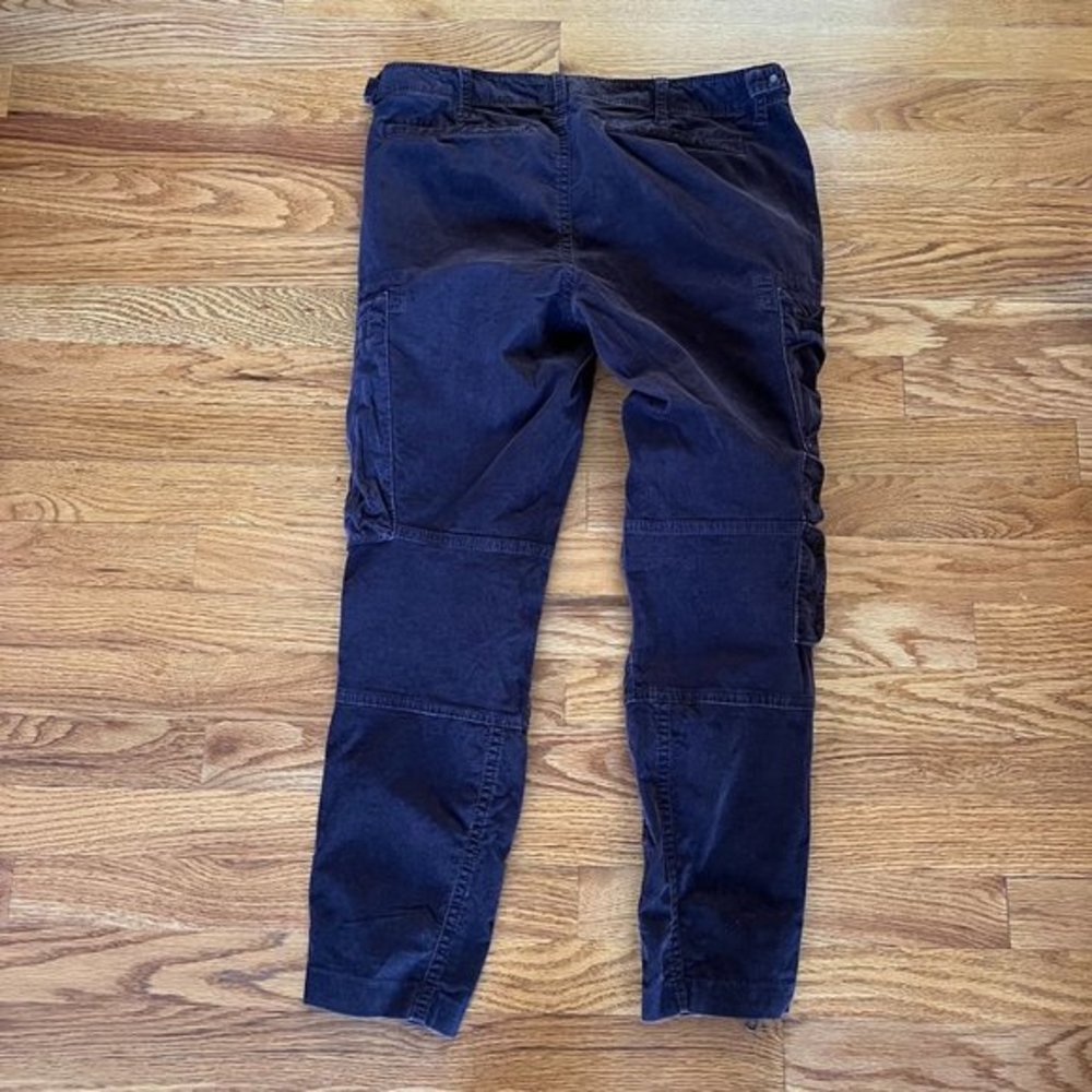 Jordan Louis Corduroy Utility Pants Women 28 burgundy purple Cargo - Picture 2 of 8